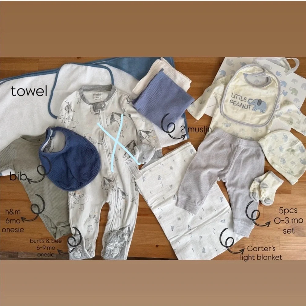 13 pcs set perfect for 🎁 . H&M | Burt’s & Bee | Carter’s | Kyle & Deena etc